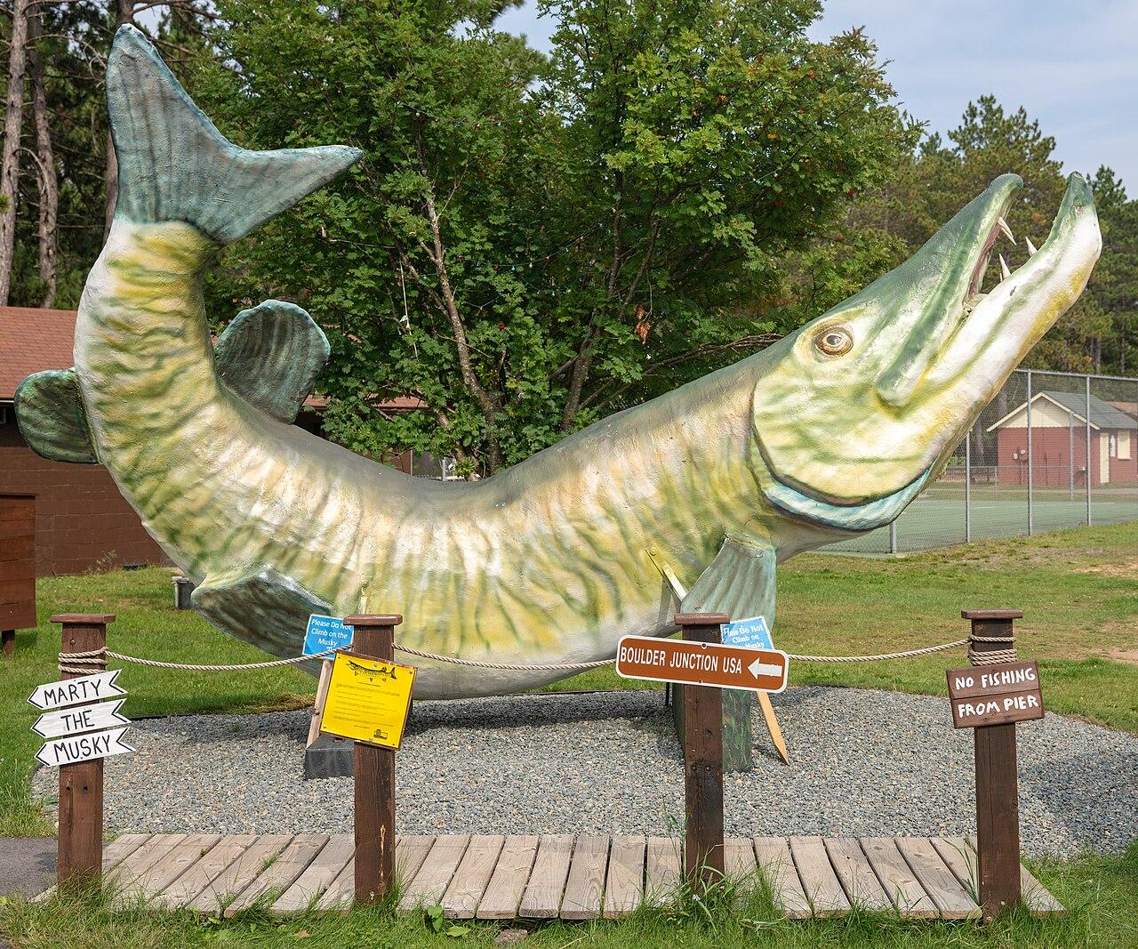 Marty the Muskie in Boulder Junction, WI