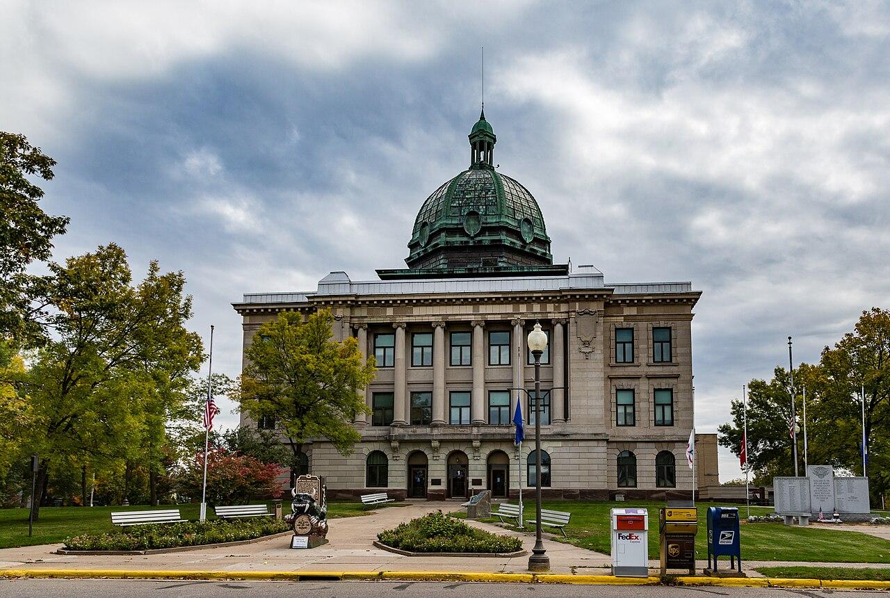 The Oneida County Courthouse in Rhinelander