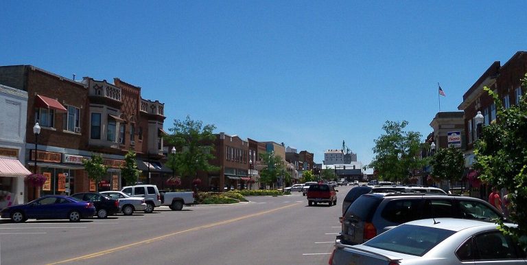 Main Street in Brookings, South Dakota.