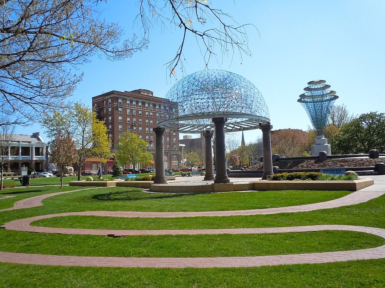 Bayliss Park in downtown Council Bluffs, Iowa