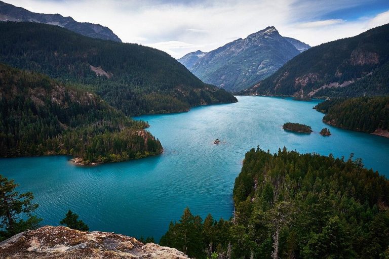 Diablo Lake in the North Cascade Mountains
