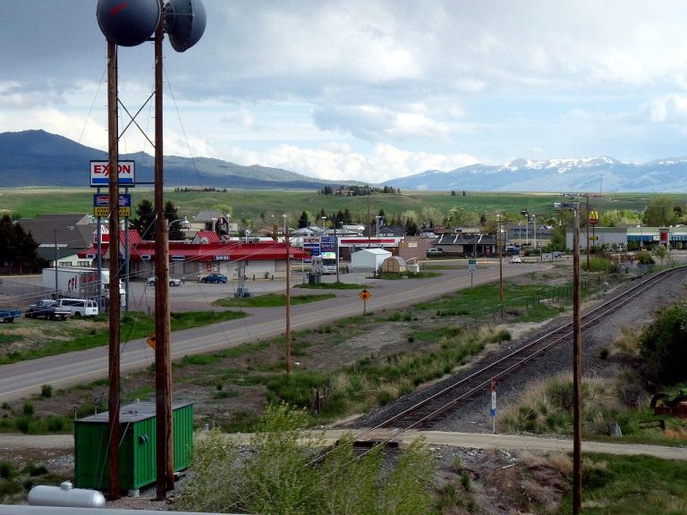 Dillon, Montana, from the Interstate 15 Off Ramp