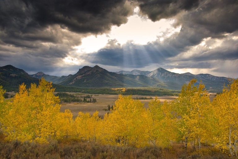 Sun Rays - Galena Summit Idaho