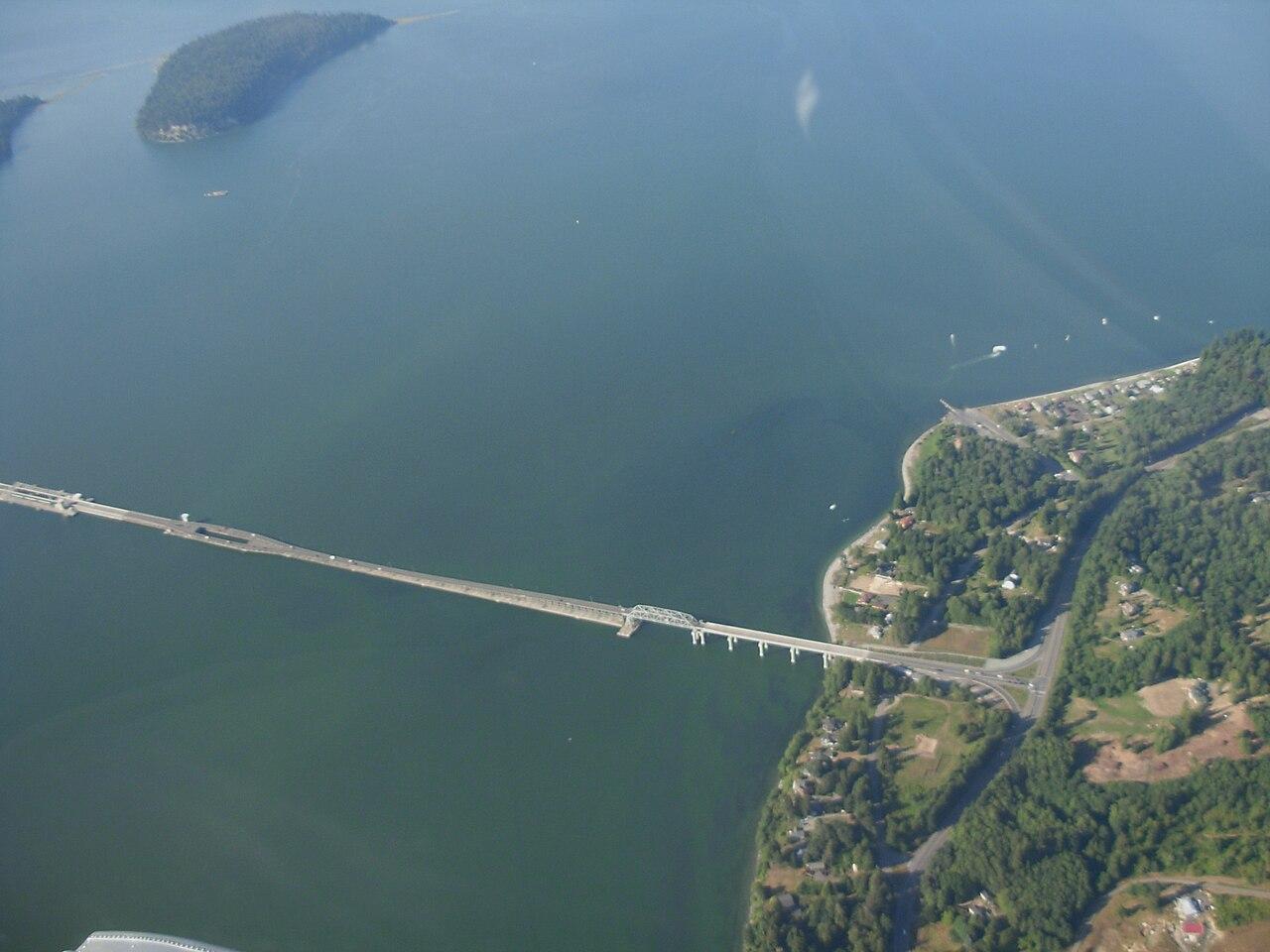 Hood Canal Bridge Aerial Photo