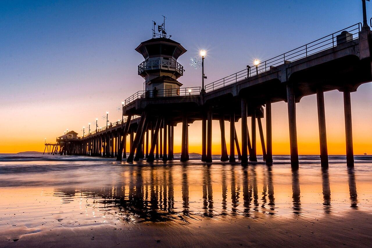 Huntington Beach Pier at Sunset