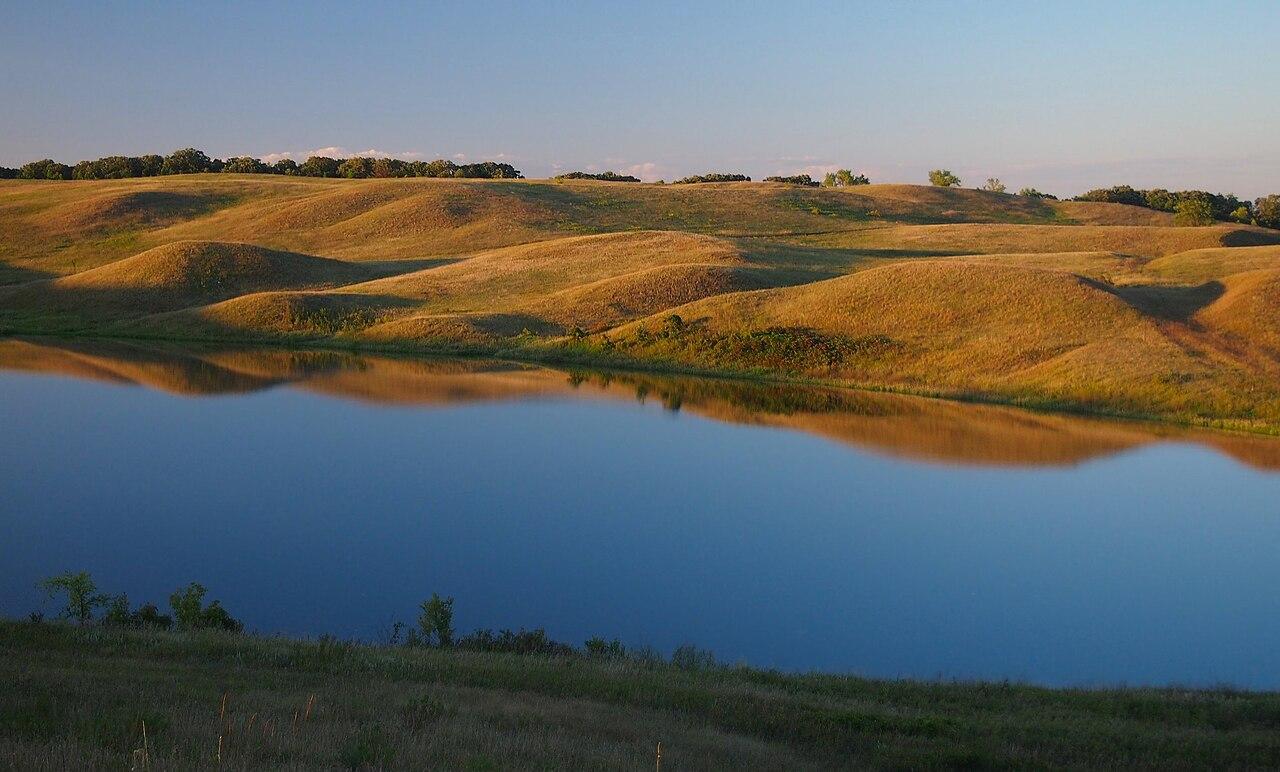 Kettle Lake at golden hour, Glacial Lakes State Park, Minnesota.