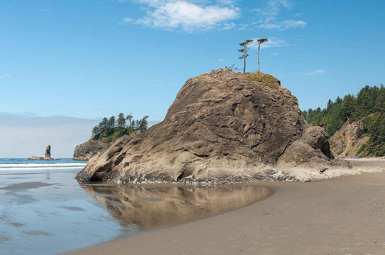 La Push Beach is near the most western point of the continental United States - located along the Pacific Coastline in Washington State.
