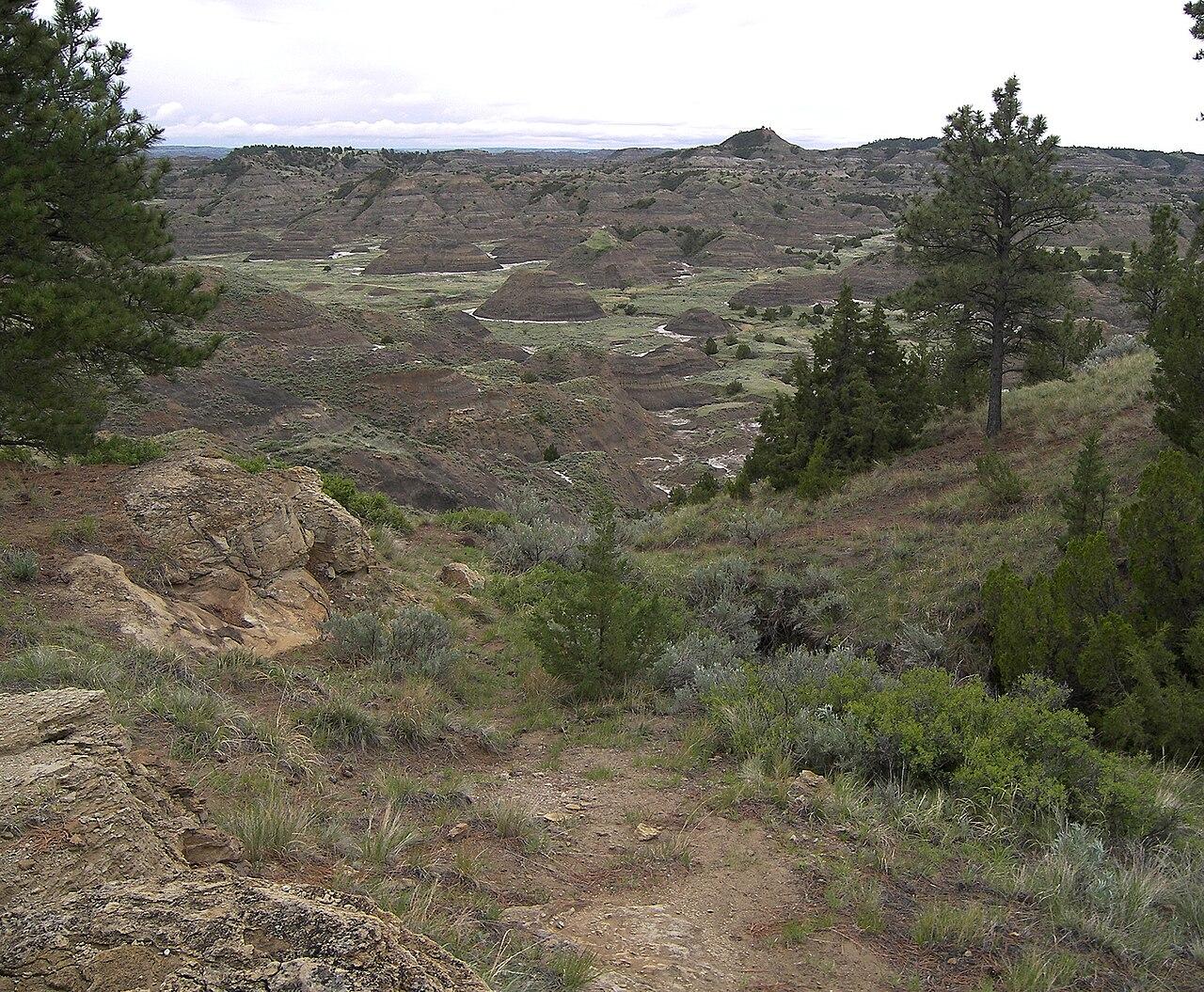 One of the many spectacular views in Makoshika State Park in Dawson County, Montana
