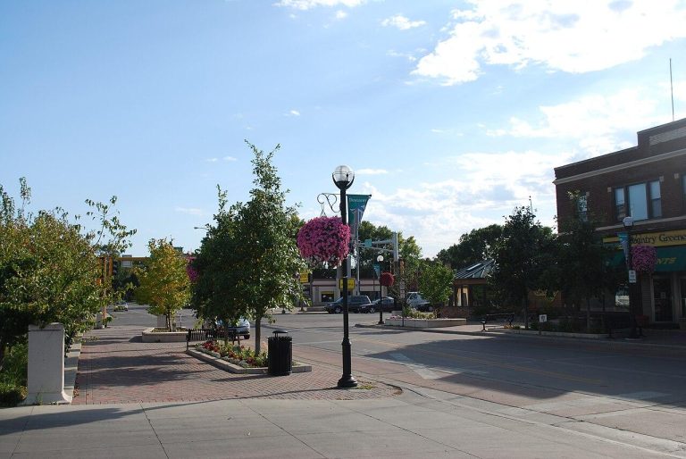Downtown Moorhead, Minnesota.