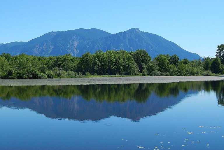 Mount Si Seen from Mill Pond Road, Washington State