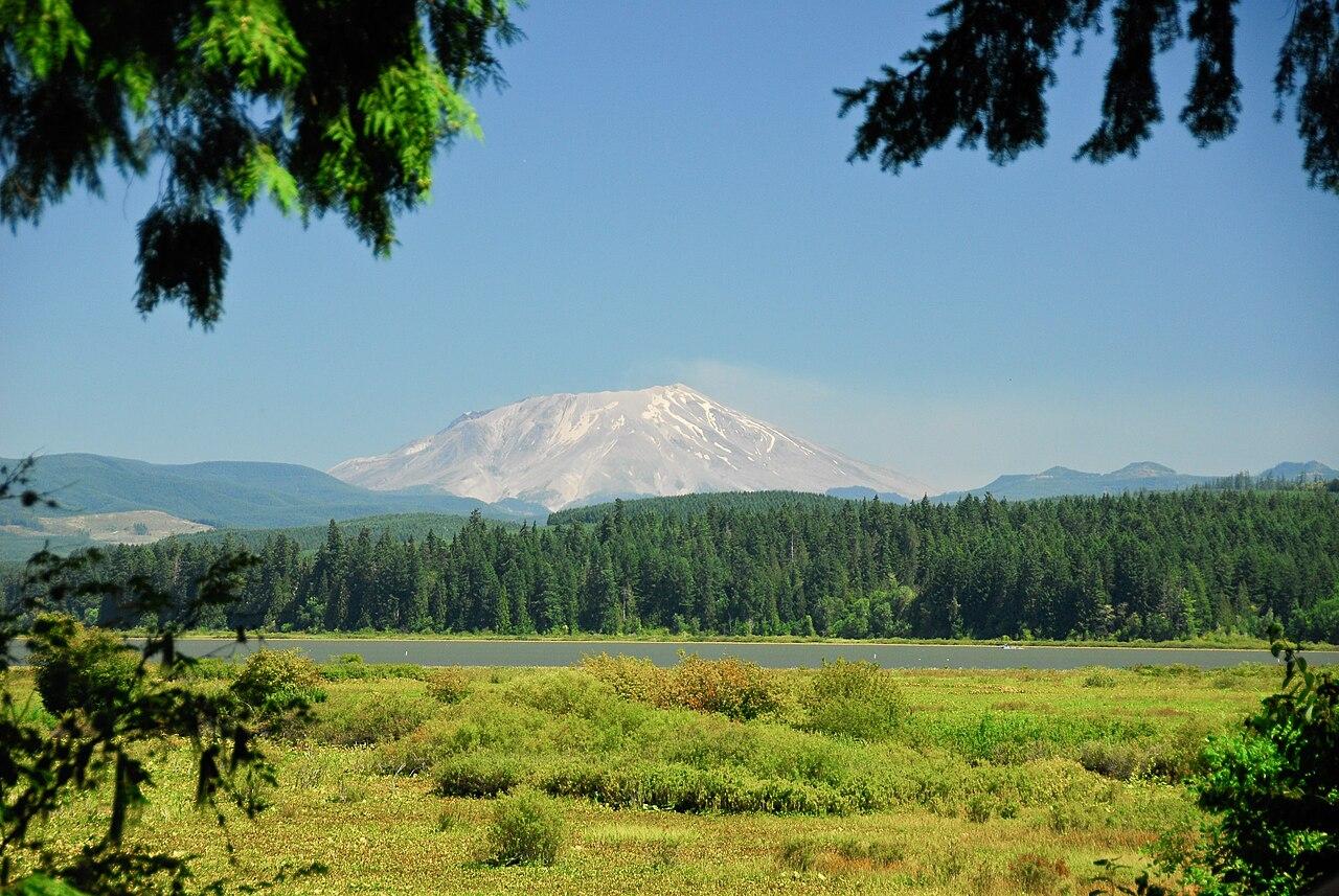 Mount Saint Helens from national monument visitor center, State of Washington