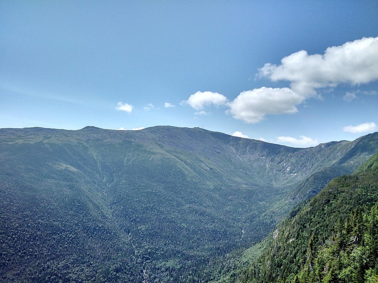 A view of Mount Washington, New Hampshire from Mount Maddison.