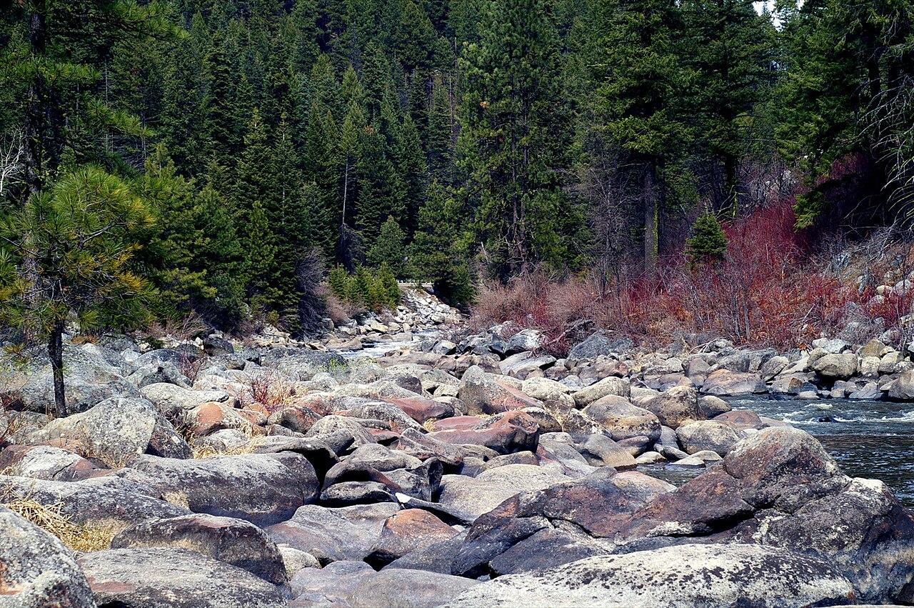River Rocks in Boise National Forest, Idaho
