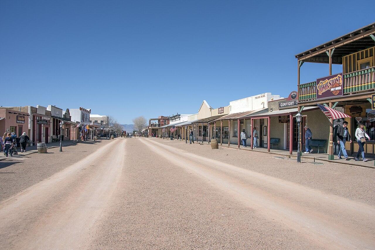 ombstone Historic District, with the Main Street.