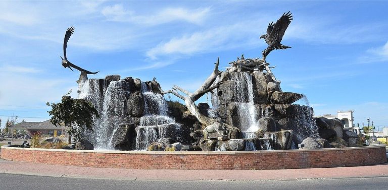 Utah Street Fountain and Sculpture in Idaho Falls