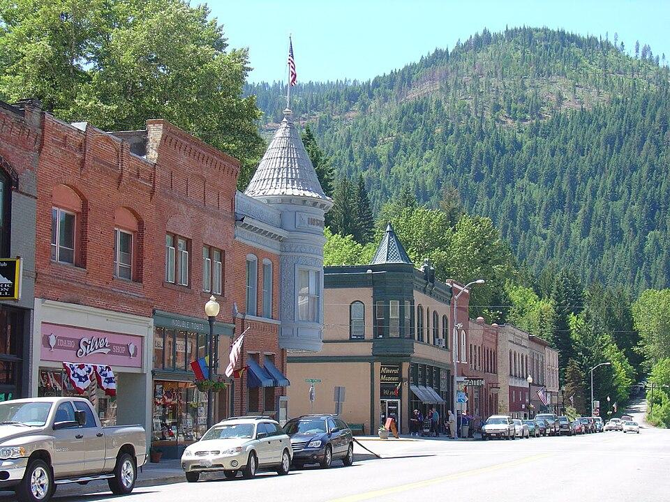 Downtown Wallace, Idaho, USA