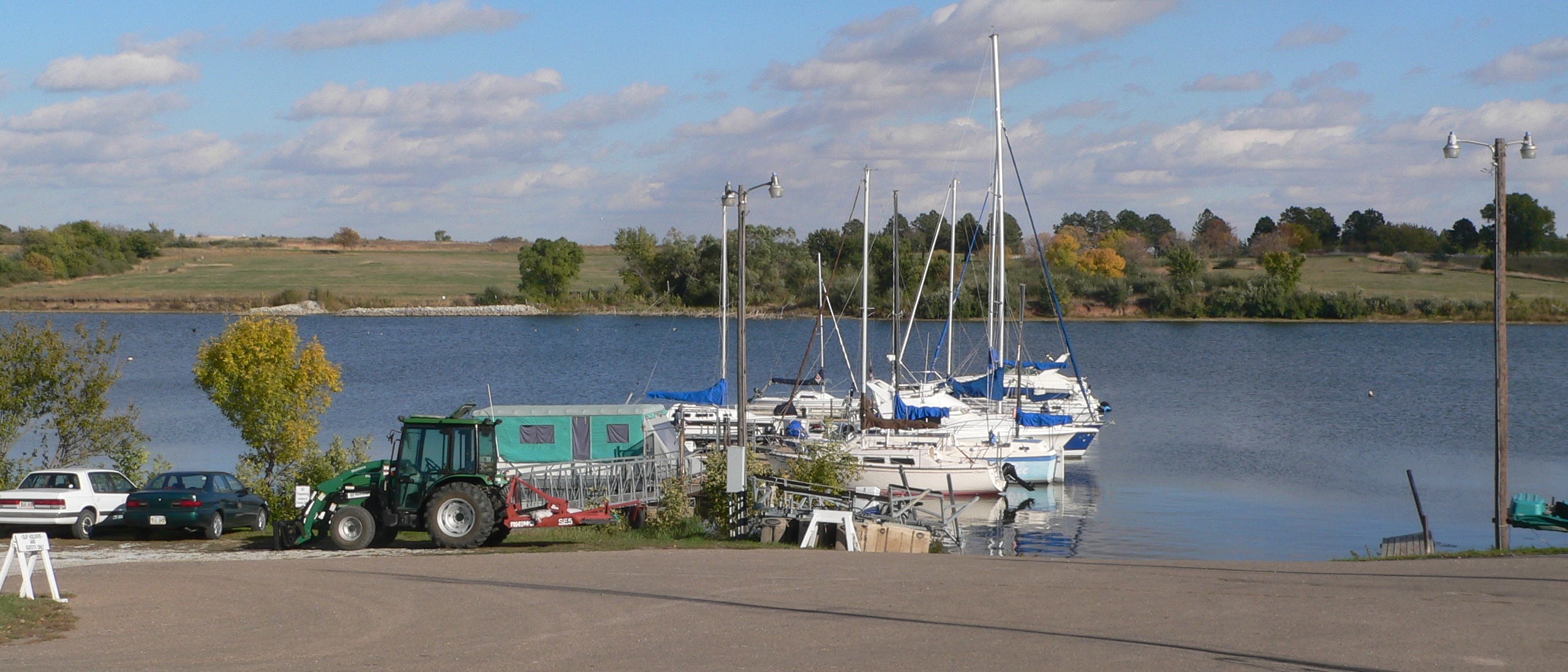 Marina at Branched Oak Lake, located in rural Lancaster County, Nebraska, northwest of Lincoln.