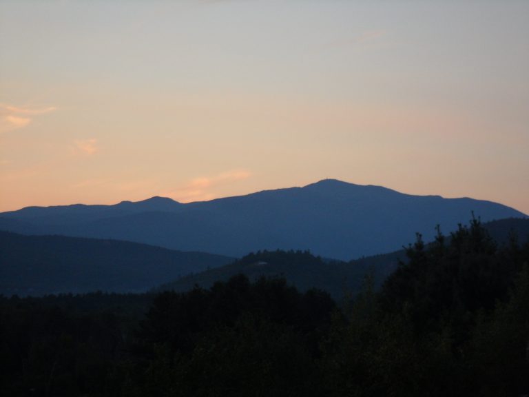 Sunset from Intervale Scenic Vista near North Conway