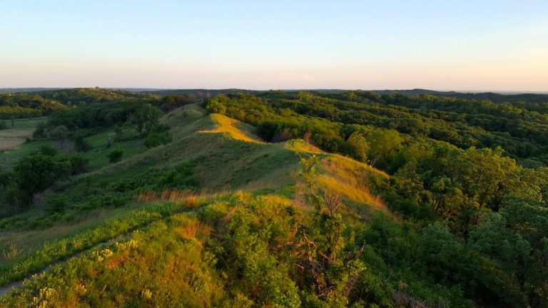 An Example of the Thin Ridge That Forms the "Spine" of the Loess Hills.