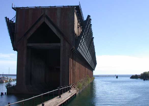 Old ore dock in Marquette, Michigan. Taken on 9/30/2004 by Matthew Trump