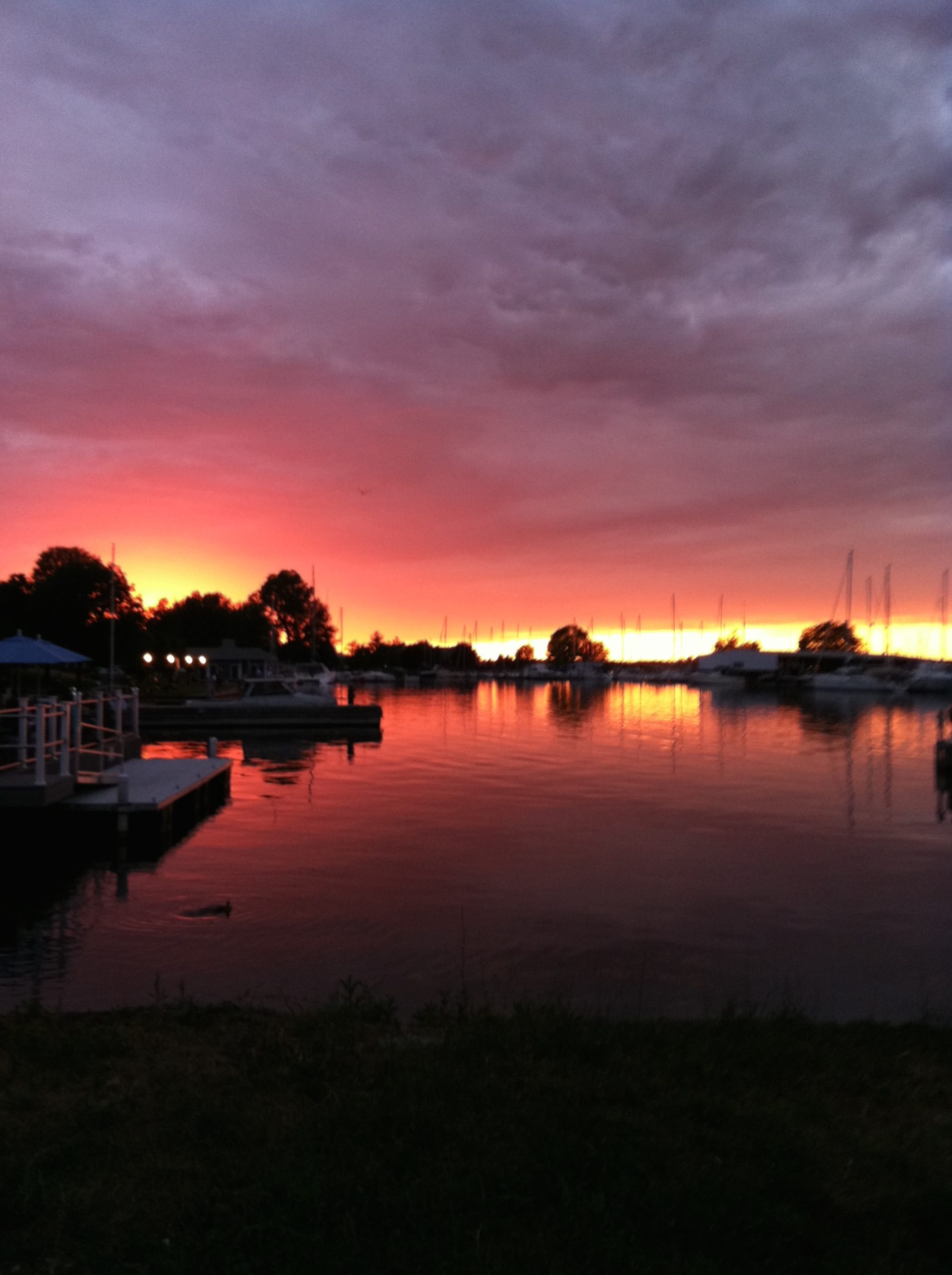 This image was taken in Sackets Harbor, NY looking out onto Lake Ontario.