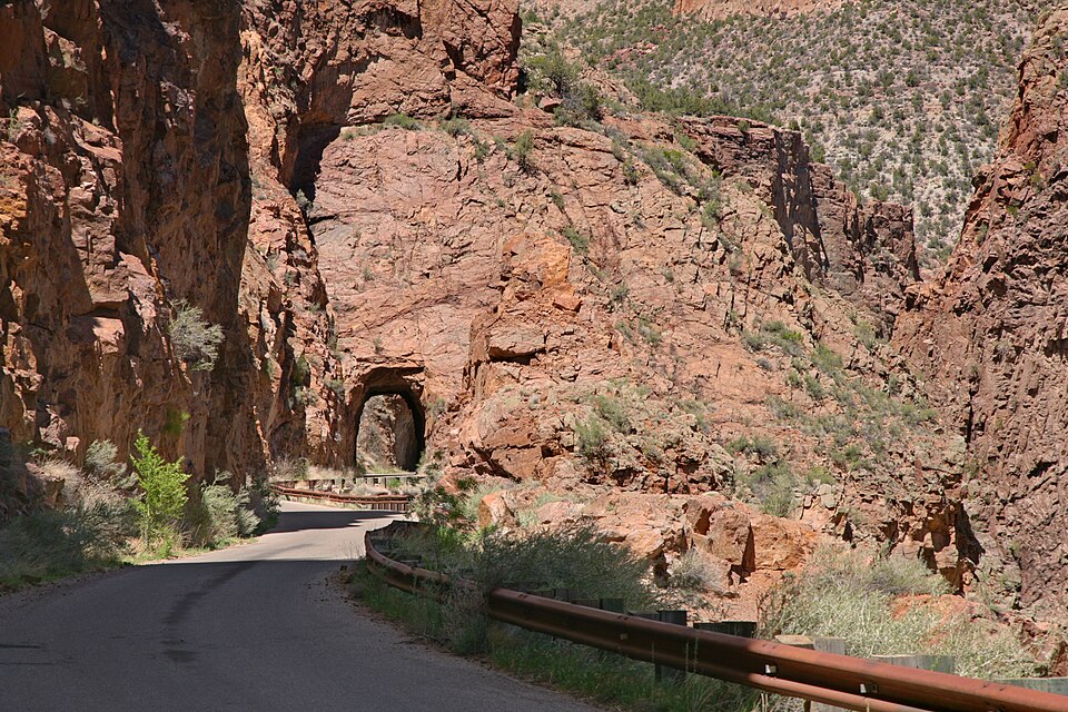 Gilman tunnels in the Jemez Mountains in Santa Fe National Forrest