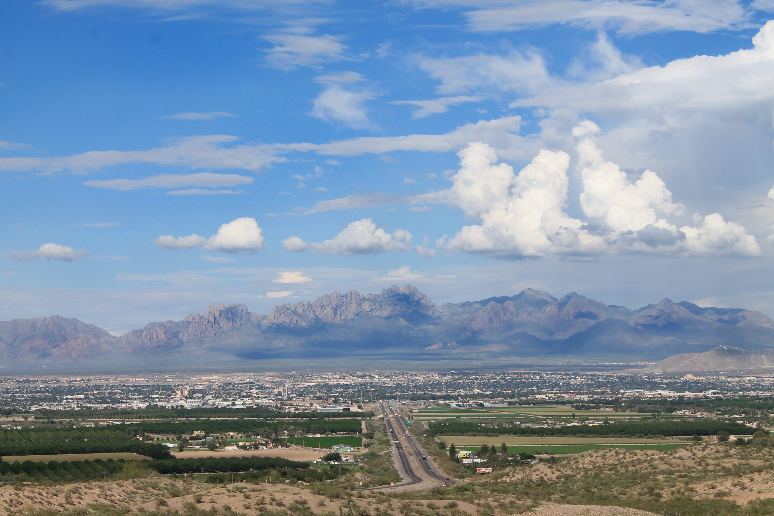 Las Cruces with the Organ Mountains in New Mexico
